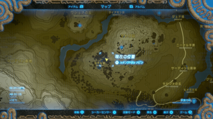 双頭リザルスピアのマップ