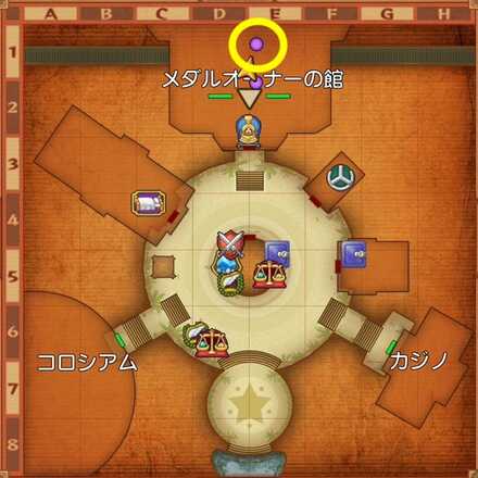 メダルオーナーの悔根の受注場所マップ