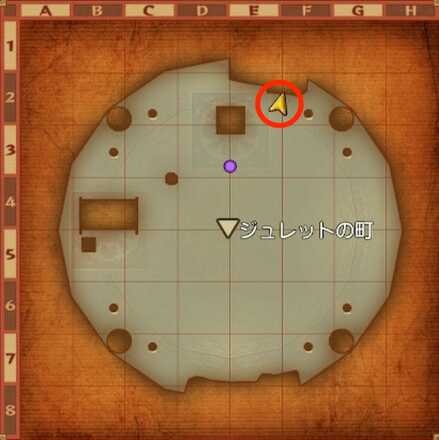 ボルターのかばん工房ちいさなメダル入手マップ