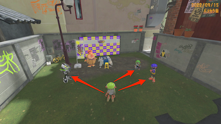 ナワバトラー道場周辺のプレイヤー