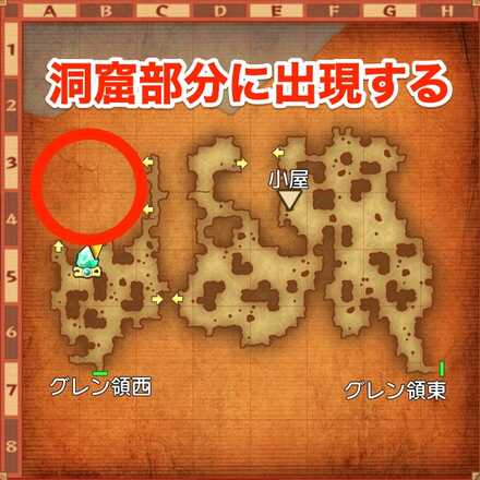 チャームバットの場所