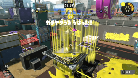 ヤグラ上にシールド設置