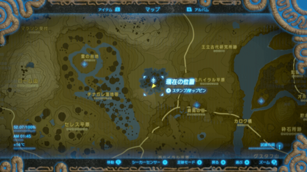 騎士の弓のマップ