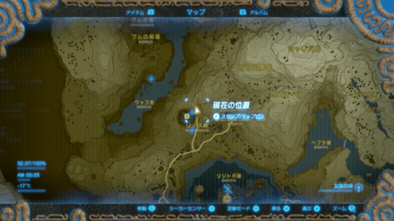 ツバメの弓のマップ