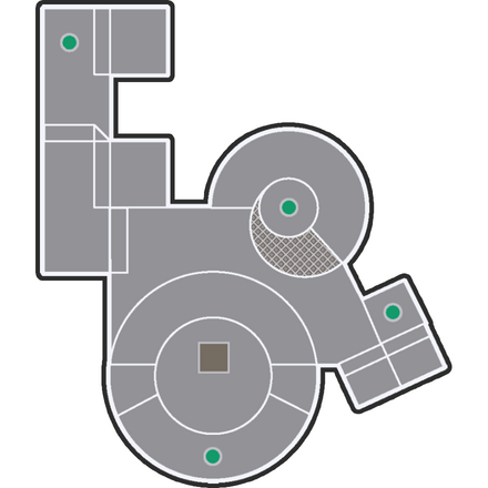 アラマキ砦満潮時マップ