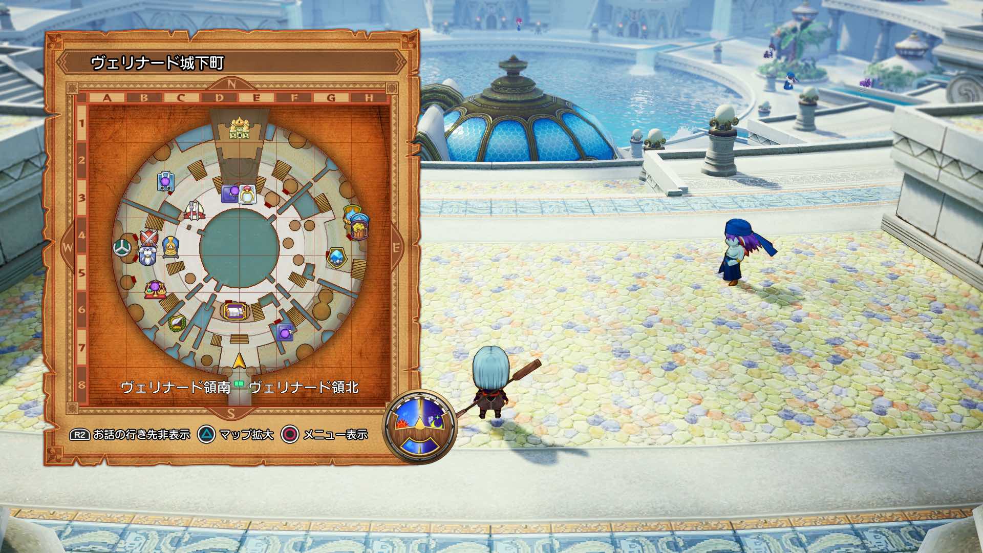 ヴェリナード城下町マップ