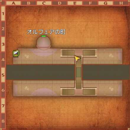 オルフェア駅ちいさなメダル入手マップ