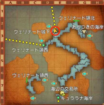 ヴェリナード領南ちいさなメダル入手マップ