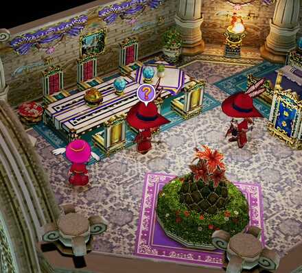 王宮の魔法戦士たちの受注場所