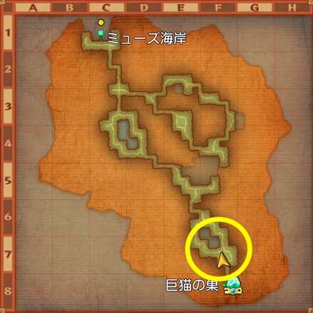 猫島のキャットバットの場所