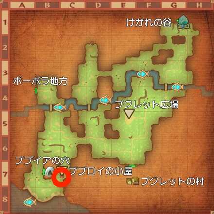 ププロイの場所マップ