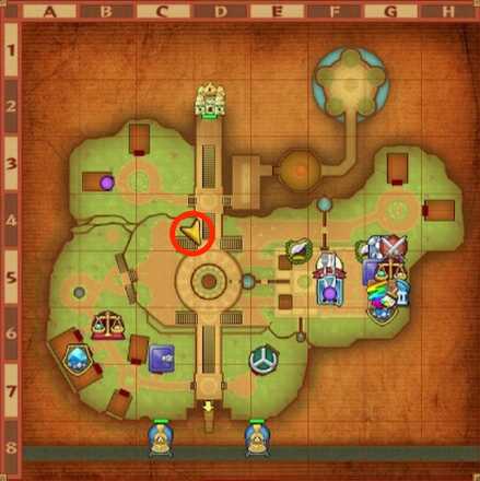 メギストリスの都ちいさなメダル入手マップ