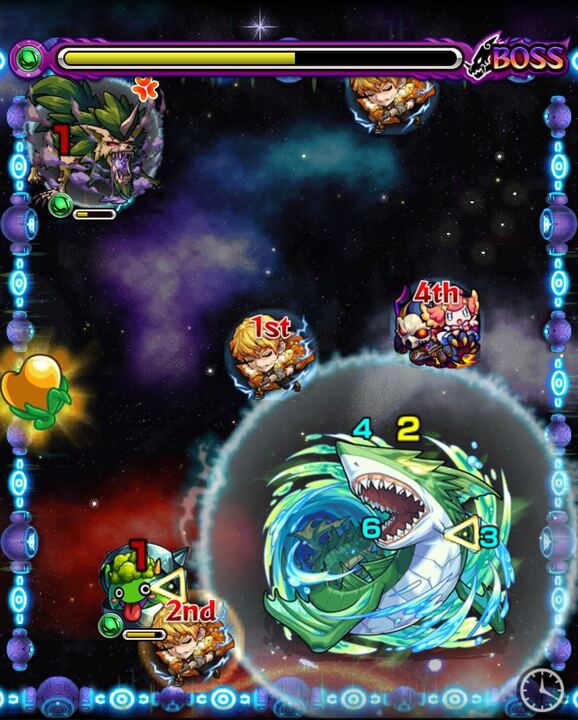 ミズチボス3敵移動後