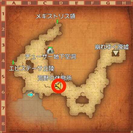 パーツの場所マップ