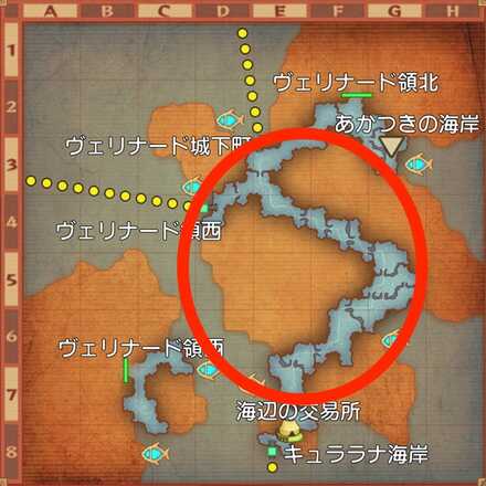 ホタテワラビーの場所マップ