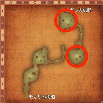 キラークラブの場所マップ