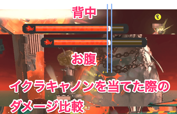 オカシラシャケの弱点ダメージ検証