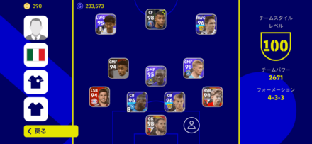 4-3-3のフォーメーション画像