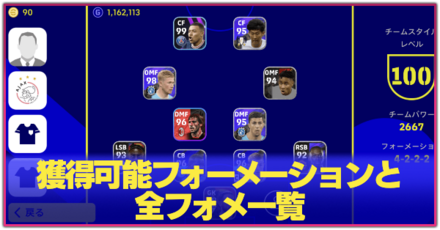 おすすめフォーメーション