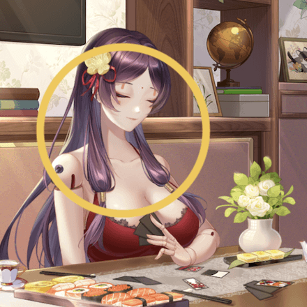 少女廻戦の白鴉のタップする場所