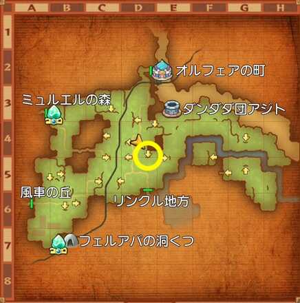 消えた旅芸人の受注場所マップ