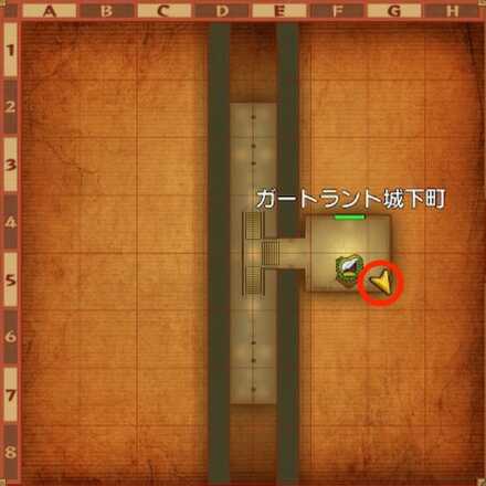 ガートラント城下町ちいさなメダル入手マップ