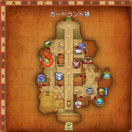 ガートラント城下町ちいさなメダル入手マップ