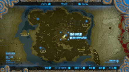 森人の盾のマップ