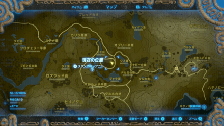 護身の盾のマップ