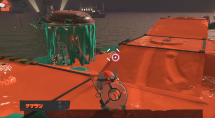 ターゲットは赤い線で表示される