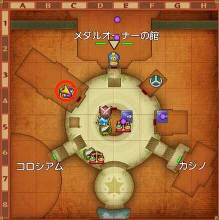 娯楽島ラッカランちいさなメダル入手マップ