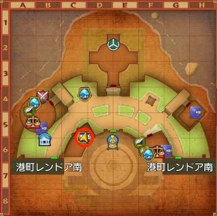 港町レンドア北ちいさなメダル入手マップ