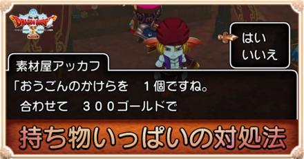 持ち物いっぱい