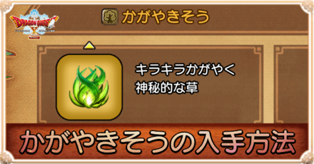 かがやきそうの入手方法