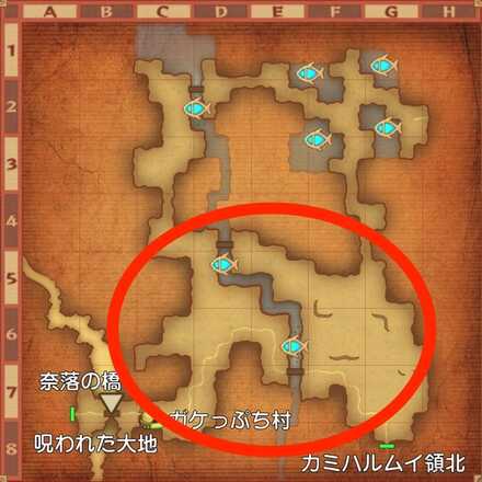 まだらイチョウの場所マップ