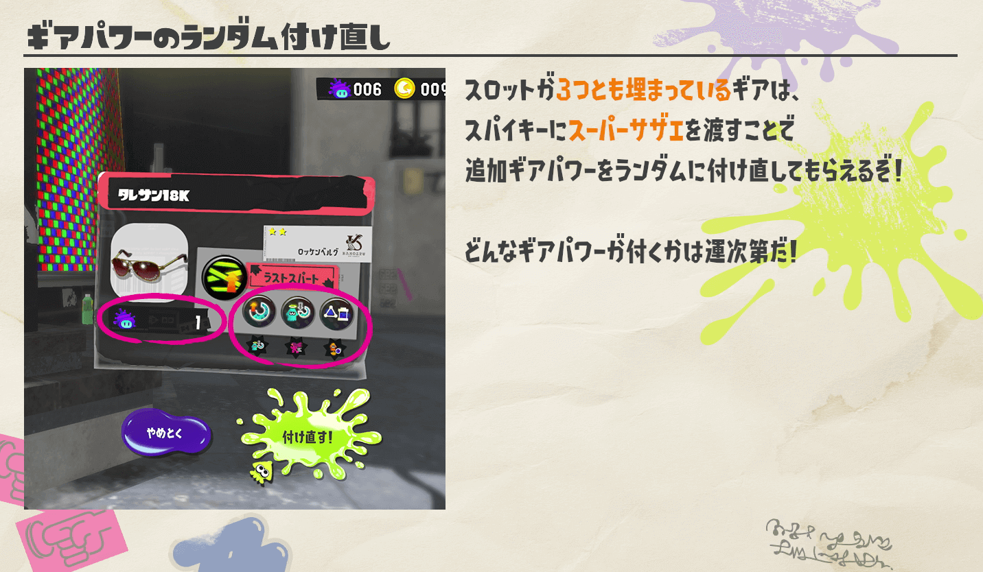 ギアパワーガチャで使用