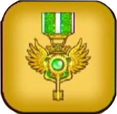 緑のキーエンブレム画像