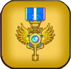 青のキーエンブレム画像