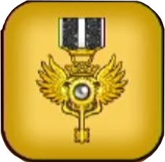 黒のキーエンブレム画像