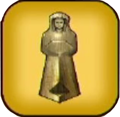 木彫りの神像画像