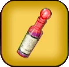 赤い小ビン画像