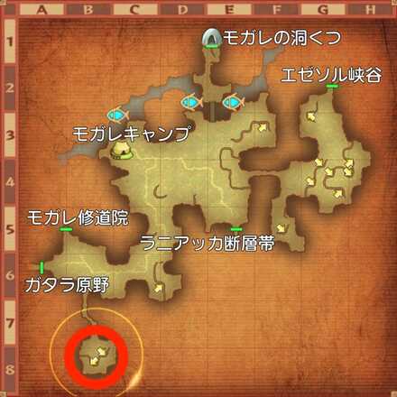 シールドこぞうの場所マップ