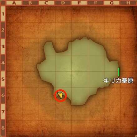 キリカ草原ちいさなメダル入手マップ