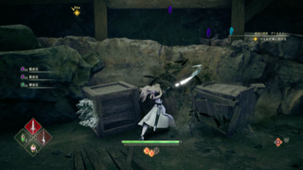 フィールドにある樽や木箱を破壊してアイテムを入手