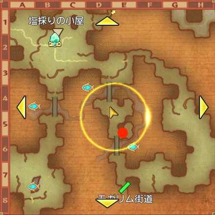 魔獣ビュブロスの場所マップ