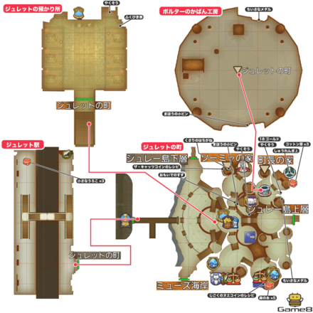 ジュレットの町全体マップ