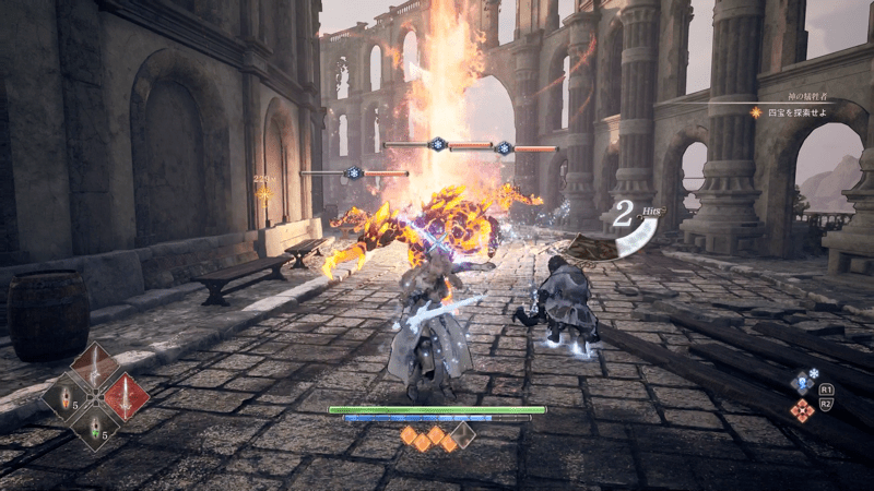 道中いる敵は氷属性が弱点の敵が多い