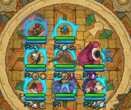 射程が短いキャラを前に置く