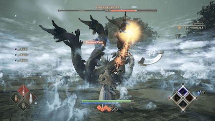 ファイアランスを主体に距離をとって戦う