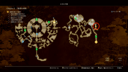 ヘイルショットⅡの入手マップ画像